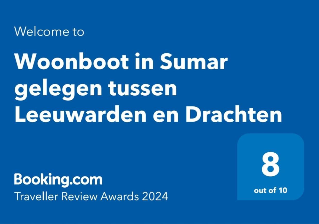Woonboot In Sumar Gelegen Tussen Leeuwarden En Drachten Suameer Екстериор снимка